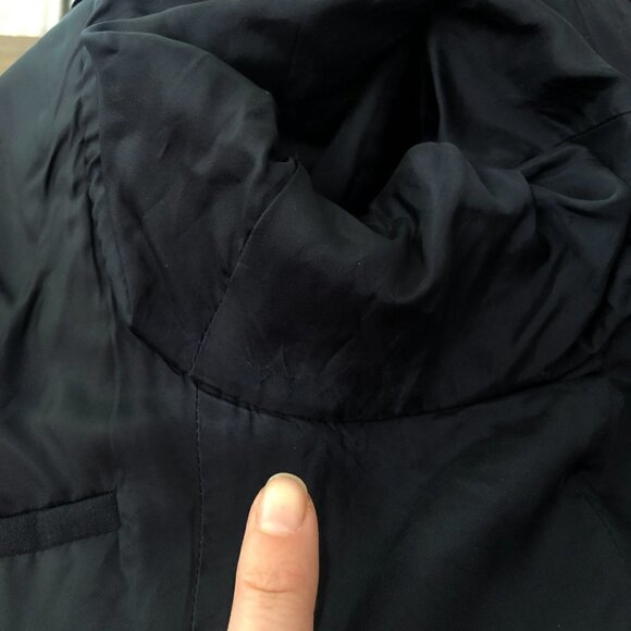 Z Zegna Drop 7 100% Wool Navy Check Trim Fit Blazer Jacket  ITA 48C =‎ US 38S - Picture 14 of 15